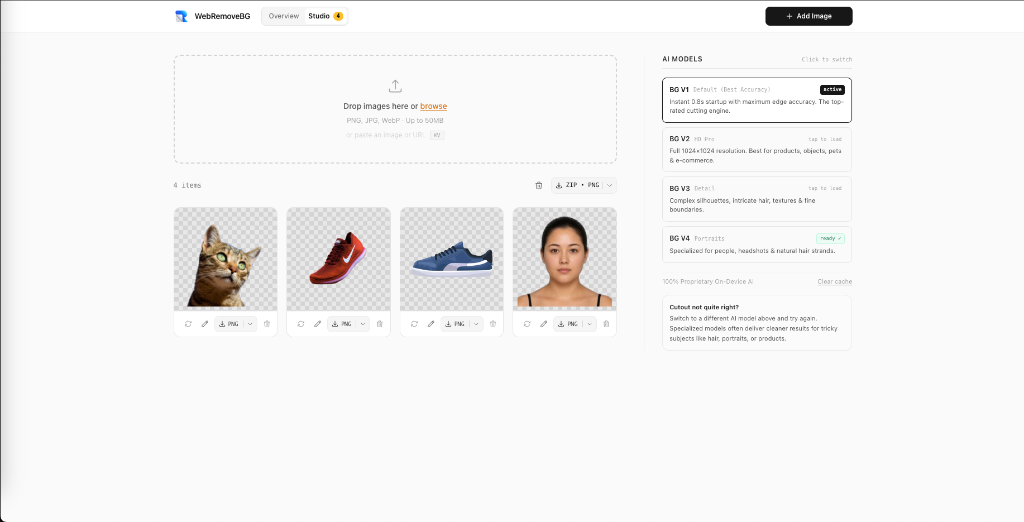 WebRemoveBG live interface preview
